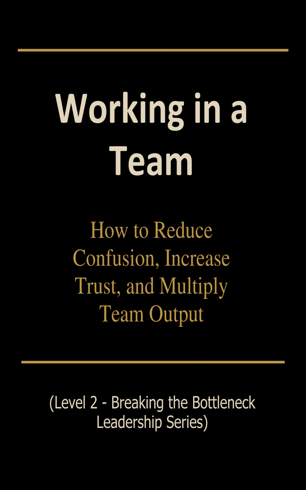 Working in a Team Workbook Cover