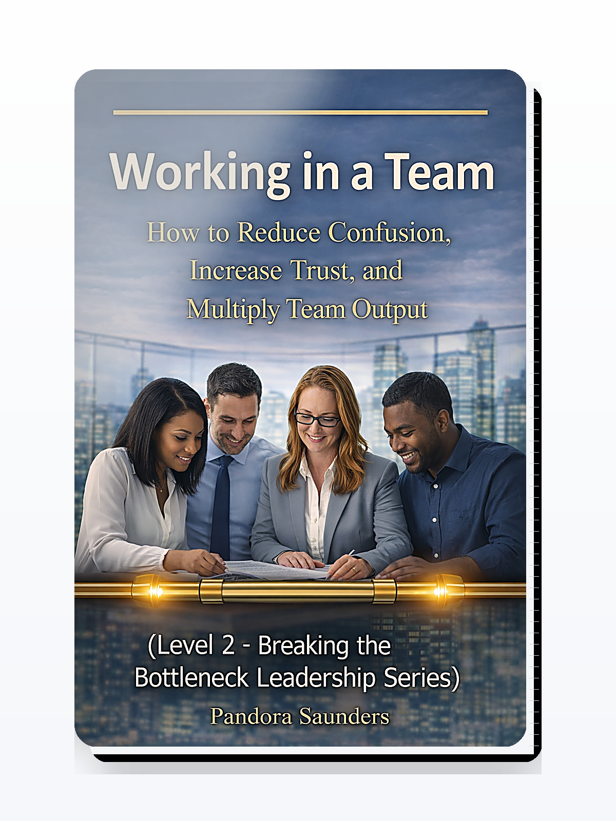 Working in a Team — leadership workbook cover by Pandora Saunders